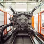 Ejector system design allows the set-up technician plenty of room and an ergonomic environment to work with the mold-mounted ejector rods.